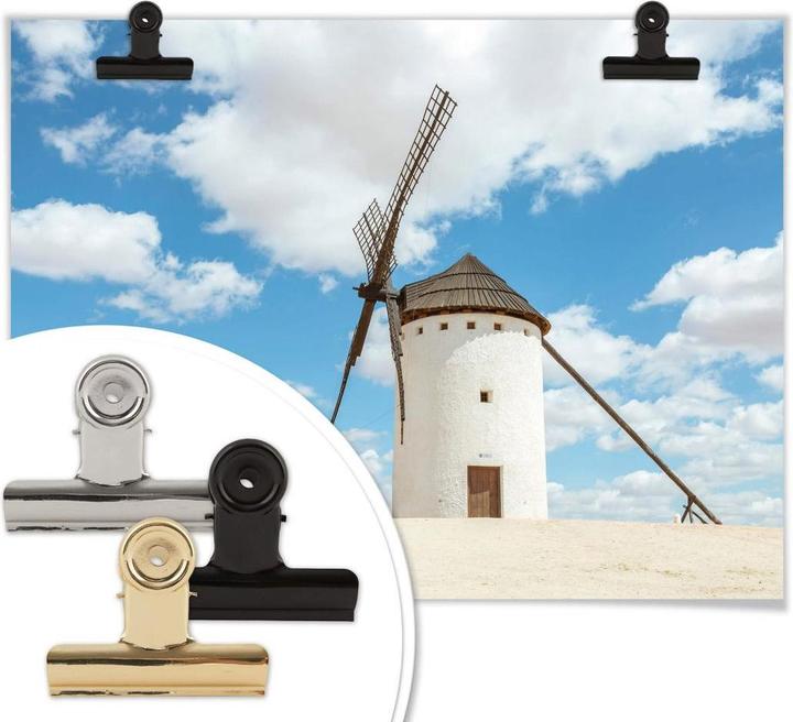 Image du produit Trenddeko Moulins à vent sur la route de Don Quichotte en Espagne (100 x 80 cm)
