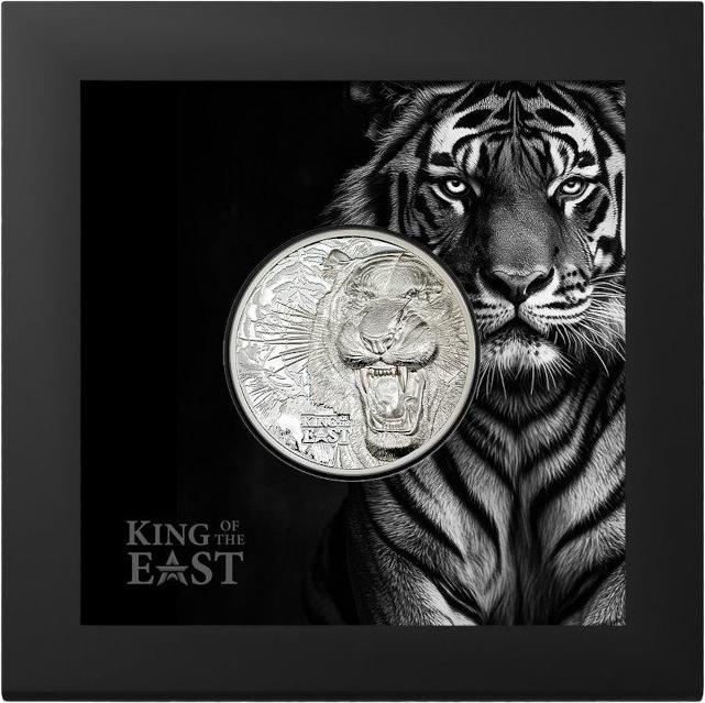 Produktbild CIT Coin Invest Silber King of the East - Tiger 1 oz PP - Ultra High Relief (1.00, 2025)