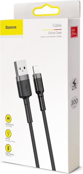 Actual product image Baseus USB Type A - Lightning (3 m, USB 2.0)