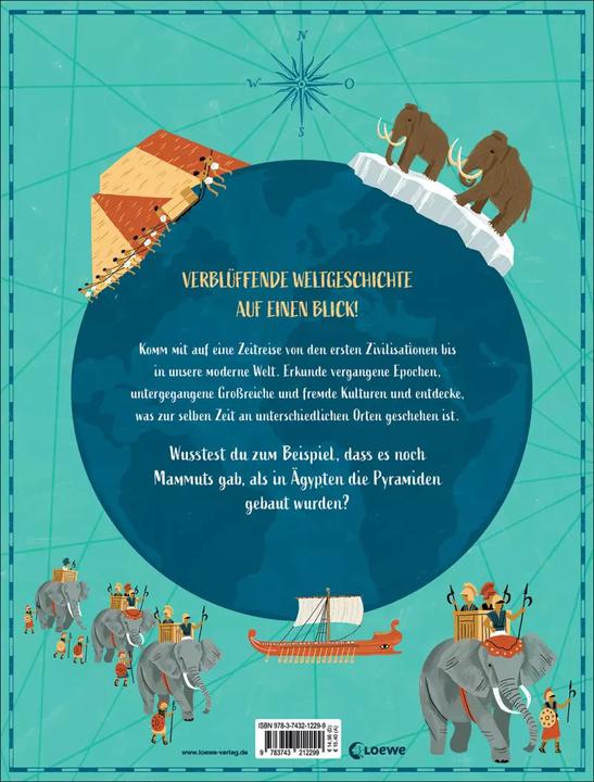 Produktbild Was geschah zur gleichen Zeit? (Deutsch, Philip Parker, Liz Kay, Loewe Sachbuch, 2022)
