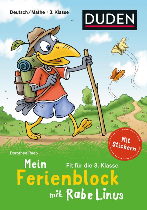 Produktbild Mein Ferienblock mit Rabe Linus – Fit für die 3. Klasse (Deutsch, Dorothee Raab, 2022)