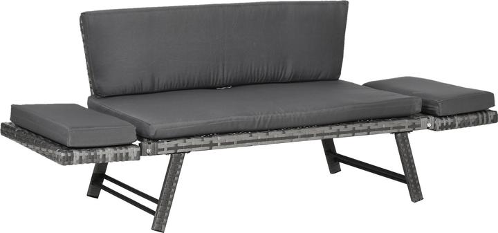 Produktbild Outsunny Gartensofa mit klappbaren Armlehnen