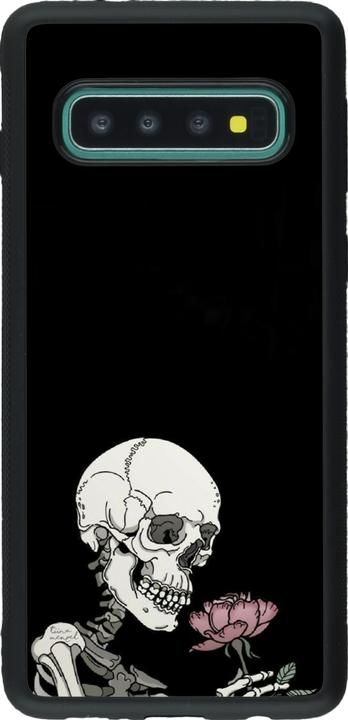 Image du produit PhoneLook Coque Silicone rigide noir Halloween 2023 rose and skeleton (Samsung Galaxy S10+)