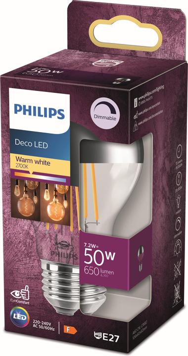 Immagine prodotto Philips Lampada (E27, 7.20 W, 650 lm, 1 x, F)