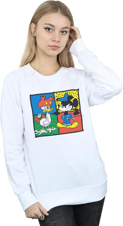 Actual product image Disney Womens/Ladies Mickey Mouse Donald Clothes Swap Sweatshirt (XXL)