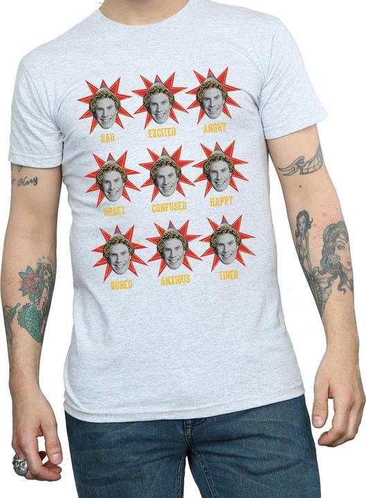 Actual product image Elf Mens Buddy Moods T-Shirt (L)