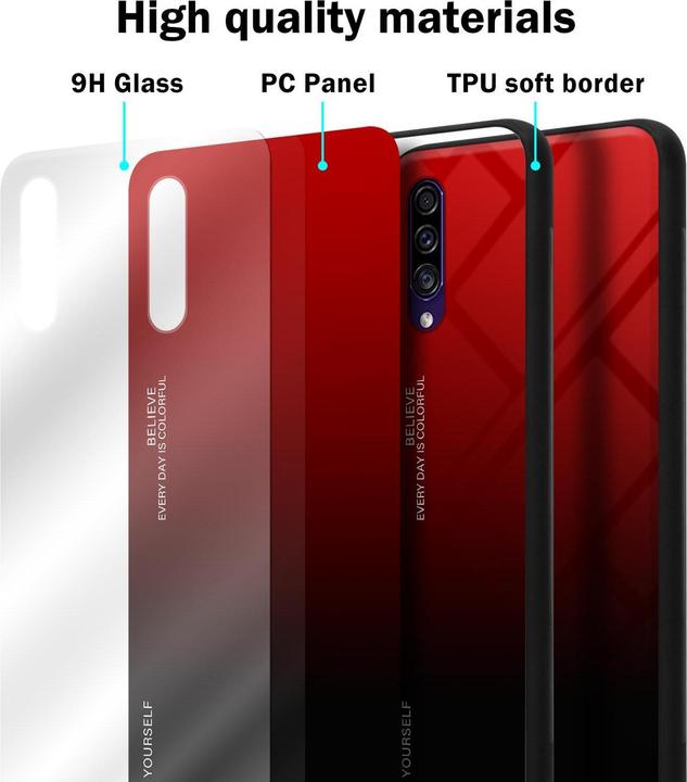 Produktbild Cadorabo TPU 2 Farben Glas Cover (Samsung Galaxy A50s, Samsung Galaxy A30s)