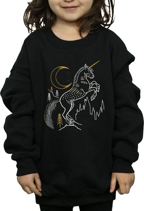 Immagine prodotto Unicorn Line Art Felpa Ragazze (140, 146)