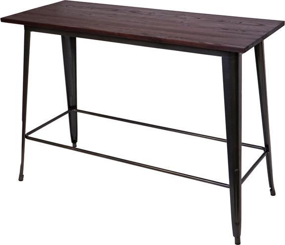 Produktbild Swisshandel24 Bartisch, Hochtisch Tresentisch, Industrie-Design Ulme Holz FSC-zertifiziert 106x147x60cm vintage sc