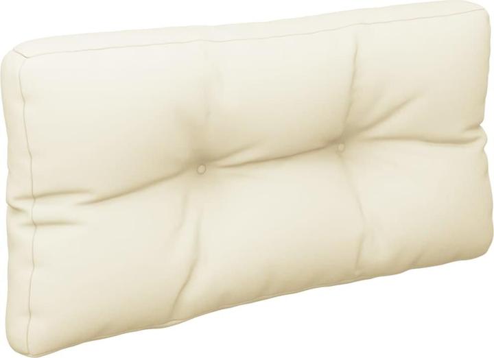 Produktbild VidaXL Palettenkissen Palettensofa Palettenpolster Sitzkissen 2-tlg. Creme Stoff (70 x 70 x 12 cm)