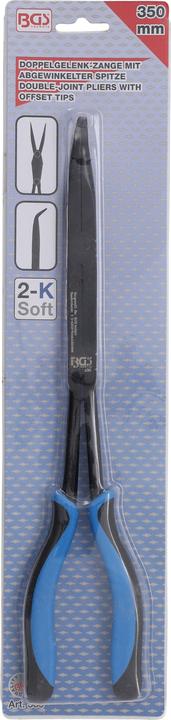 Produktbild BGS Doppelgelenk-Zange abgewinkelte Spitze 350 mm (350 mm)