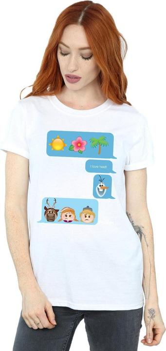 Immagine prodotto Disney Frozen I Love Heat Maglietta Ampia Donna (XL)
