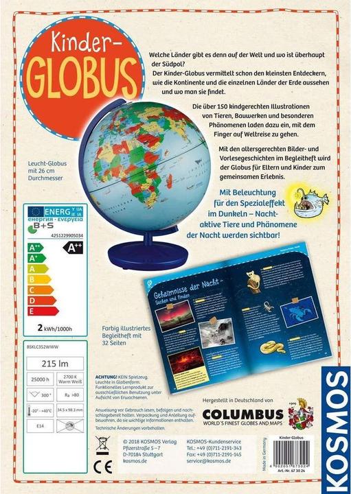 Actual product image Kosmos Kids Globe