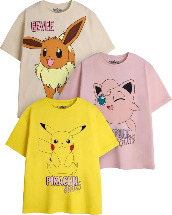 Pokémon TShirt Mädchen(3erPack) (128)