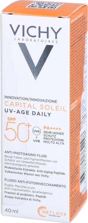 Produktbild Vichy Capital Soleil Fluid UV-AGE (Sonnencreme Gesicht, SPF 50+, 40 ml, 65 g)