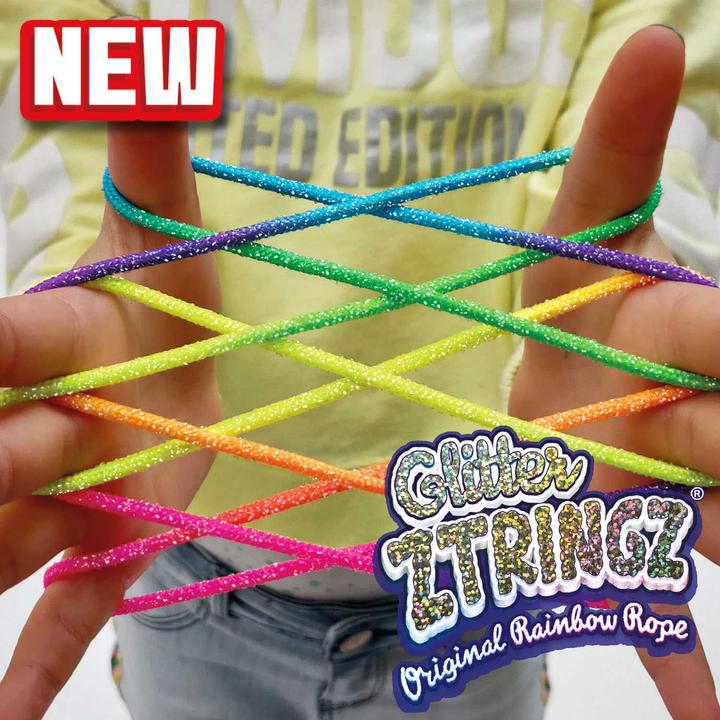 Actual product image Fun Ztringz Glitter Rainbow Rope