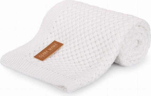 Immagine prodotto Qbana Mama Coperta all'uncinetto in bambù crema (90 x 75 cm)