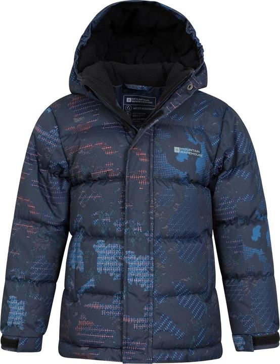 Actual product image Mountain Warehouse Childrens/Kids Snow II Printed Water Resistant Padded Jacket (116)