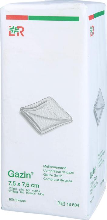 Produktbild Gazin Mullkompressen 7.5x7.5cm 12-fach unsteril