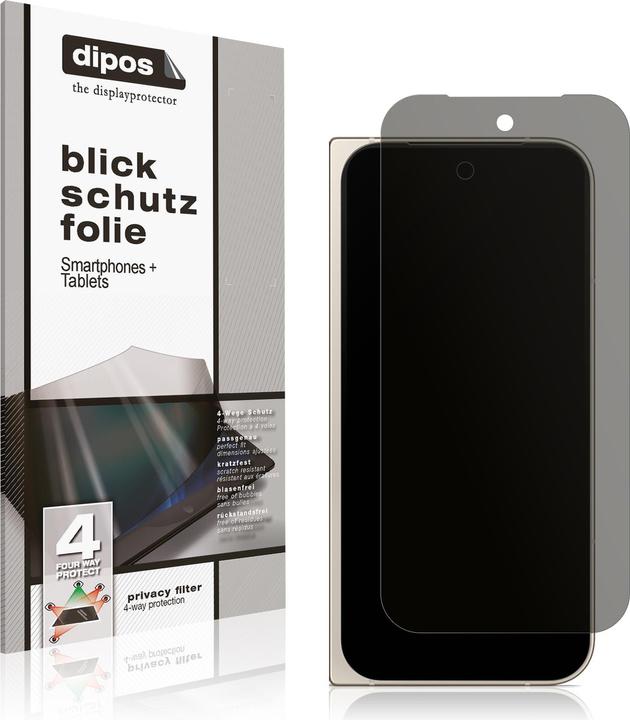 Image du produit Dipos Privacy Film de Protection d’écran 4-Way (1 pièce(s), Google Pixel 9 Pro Fold)