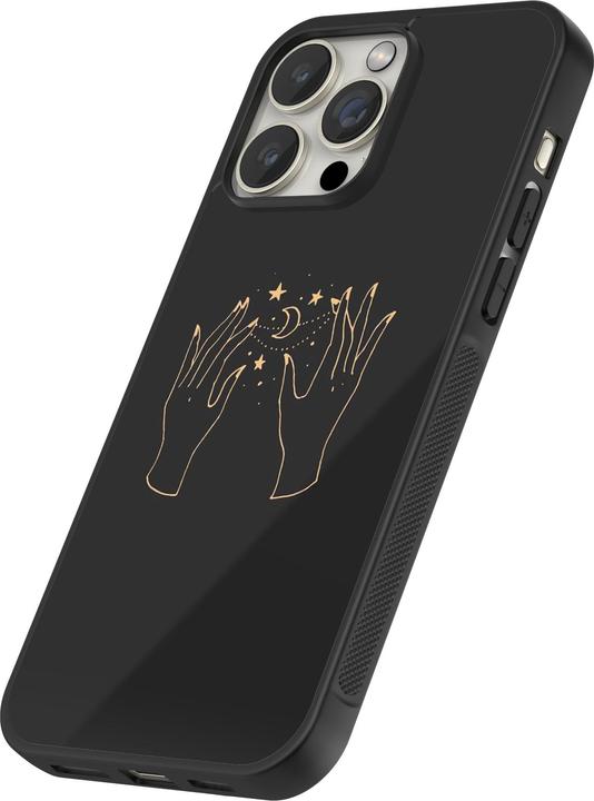 Produktbild PhoneLook Hülle Silikon schwarz Grey magic hands (Apple iPhone 14 Pro Max)