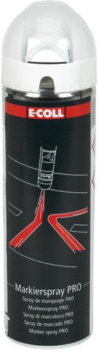 Produktbild E-coll Markierungsspray (Weiss, Fluorescent, 0.50 l)