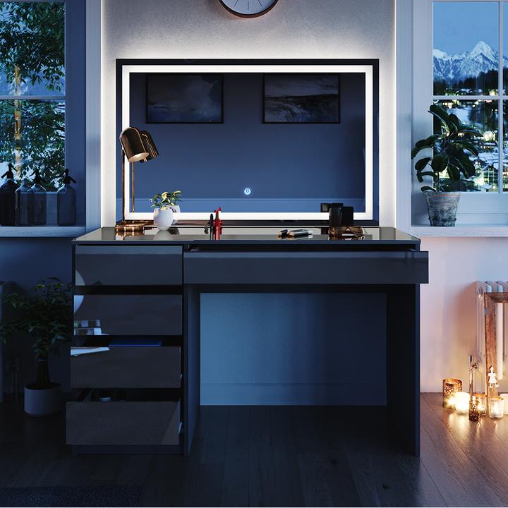 Actual product image Vicco Sherry with lighting (120 x 55 x 75 cm)