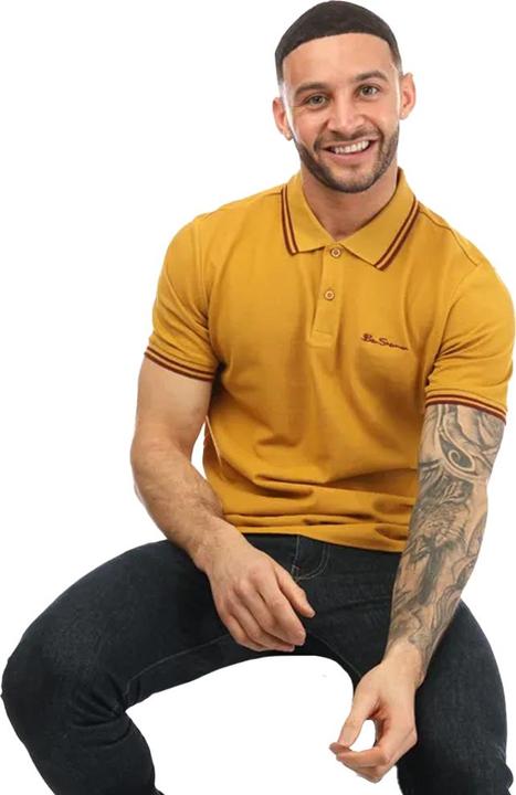 Actual product image Ben Sherman Mens Twin Tip Polo Shirt (S)