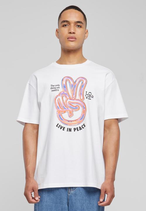 Actual product image Urban Classics Live in Peace Oversize Tee - 18459 (5XL)