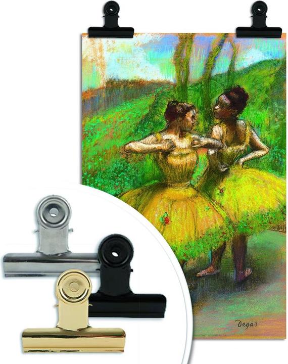 Image du produit Trenddeko Degas - Deux danseuses en jaune (60 x 90 cm)