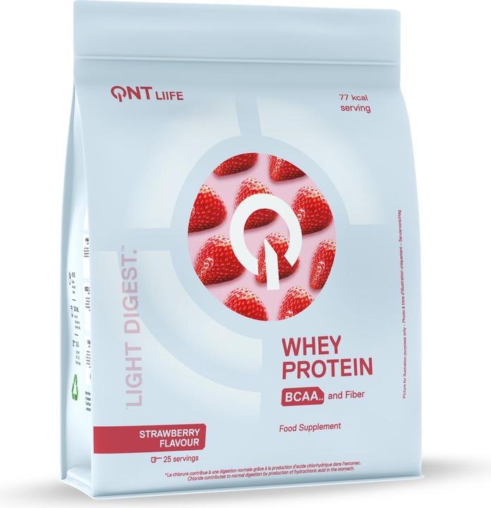 Actual product image QNT Whey Protein Light Digest 500g (Strawberry, 1 pcs., 500 g)