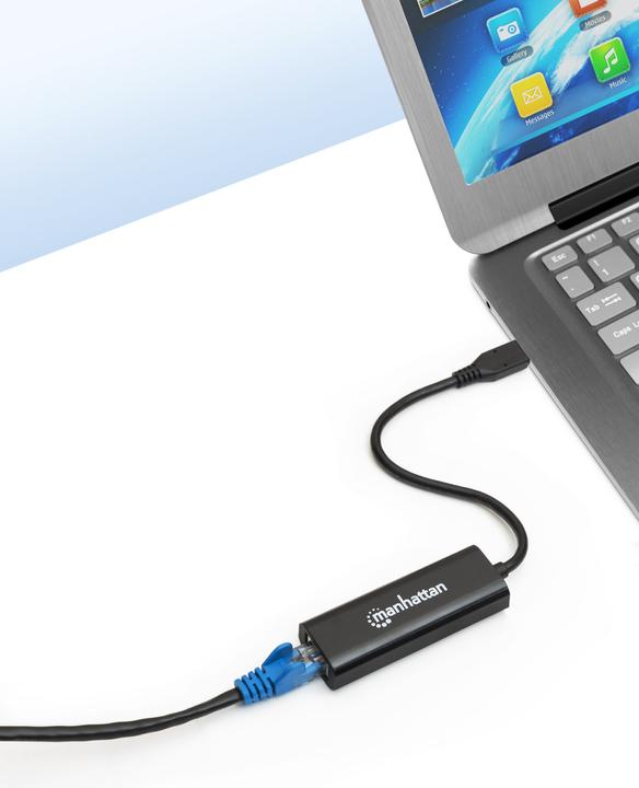Immagine prodotto Manhattan USB 3.2 Gen 1 Ethernet multi-gigabit con 10/100/1000 Mbit/s e (USB 3.2, RJ45 2.5 Gigabit Ethernet (1x))
