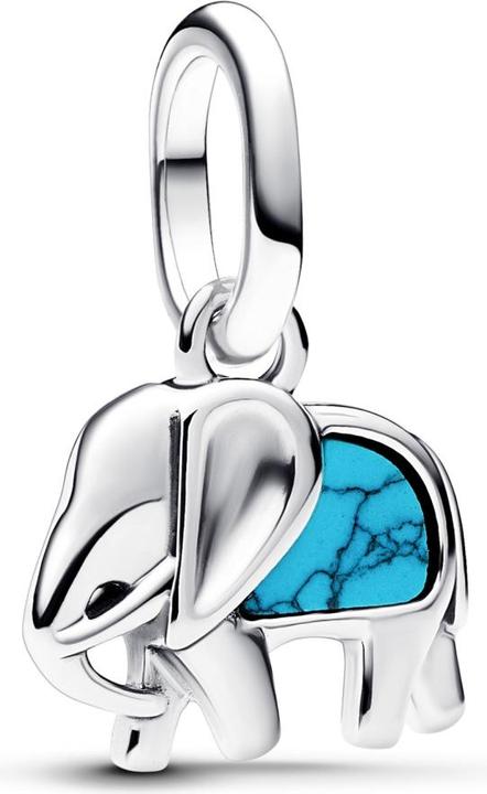 Immagine prodotto Pandora Mini ciondolo pendente elefante color turchese (MAT BIJOU)