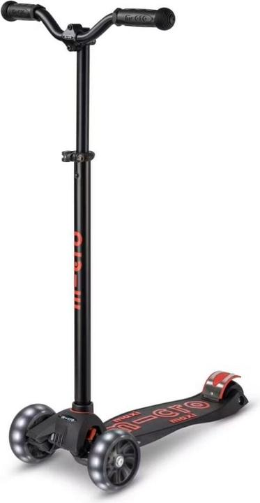 Produktbild Micro Kinderkickboard Maxi Deluxe Pro LED (black red)