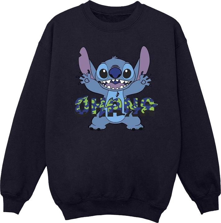 Image du produit Disney - Sweat LILO AND STITCH OHANA BLUE GLITCH - Homme (M)