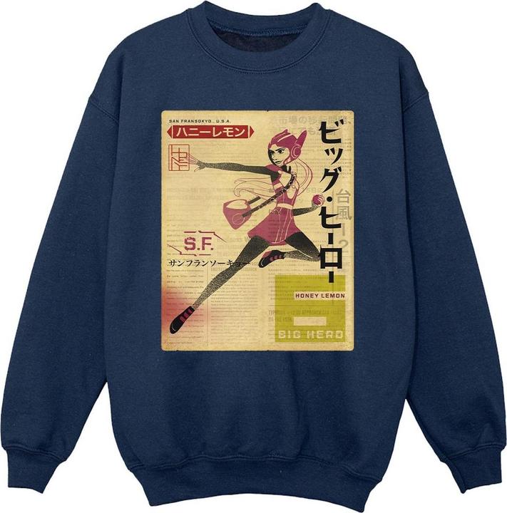 Image du produit Disney - Sweat BIG HERO BAYMAX HONEY LEMON NEWSPAPER - Fille (116)