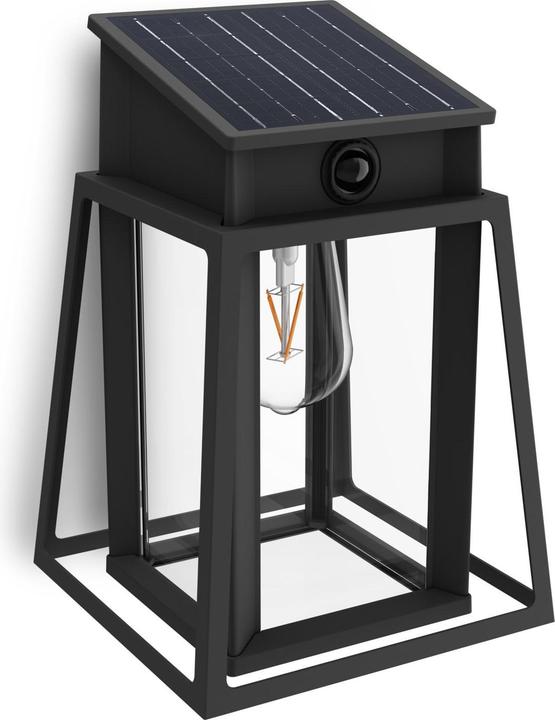Produktbild Philips Lighting Lysin 929004632801 Solar-Aussenwandleuchte 3.2 W Warmweiss Schw (470 lm, IP44)