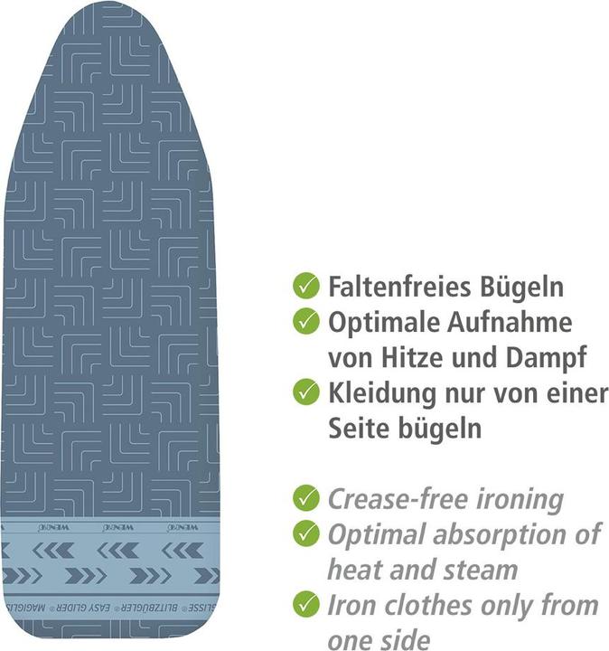 Actual product image Wenko Ironing board cover Air Comfort XL/Universal grey, blue