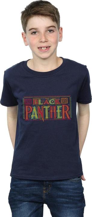Produktbild Jungen Black Panther Tribal Logo TShirt (140, 146)