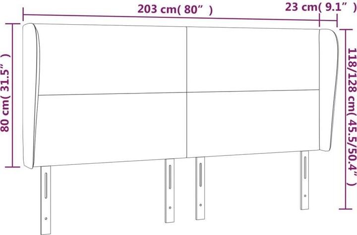 Immagine prodotto VidaXL Pranav (203 x 23 x 128 cm)