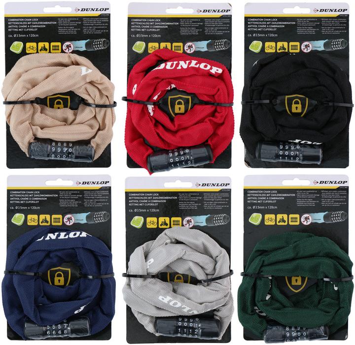 Actual product image Dunlop Combination lock (120 cm)