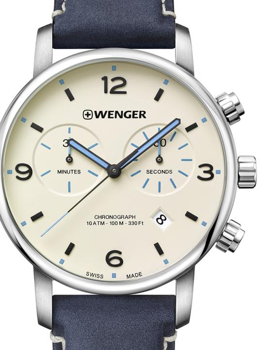 Immagine prodotto Wenger Classico urbano (Cronografo, Orologio da polso analogico, Fatto in Svizzera, 44 mm)