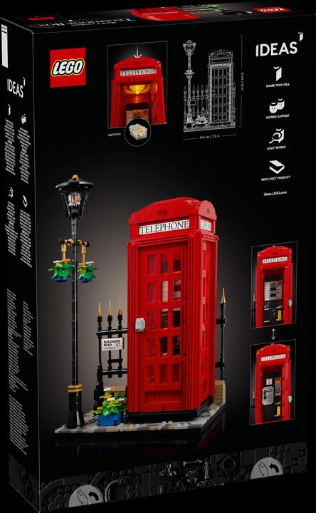 Produktbild LEGO Rote Londoner Telefonzelle (21347, LEGO Ideas, LEGO Seltene Sets)