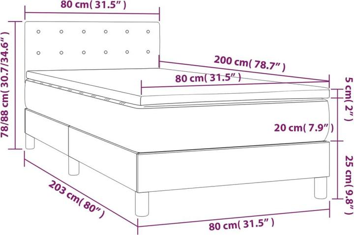Actual product image VidaXL Jace (80 x 200 cm, 80 x 200 cm)
