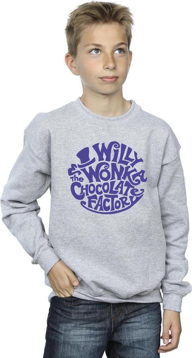 Produktbild Willy Wonka & the Chocolate Factory Typed Logo Sweatshirt Jungen (140, 146)