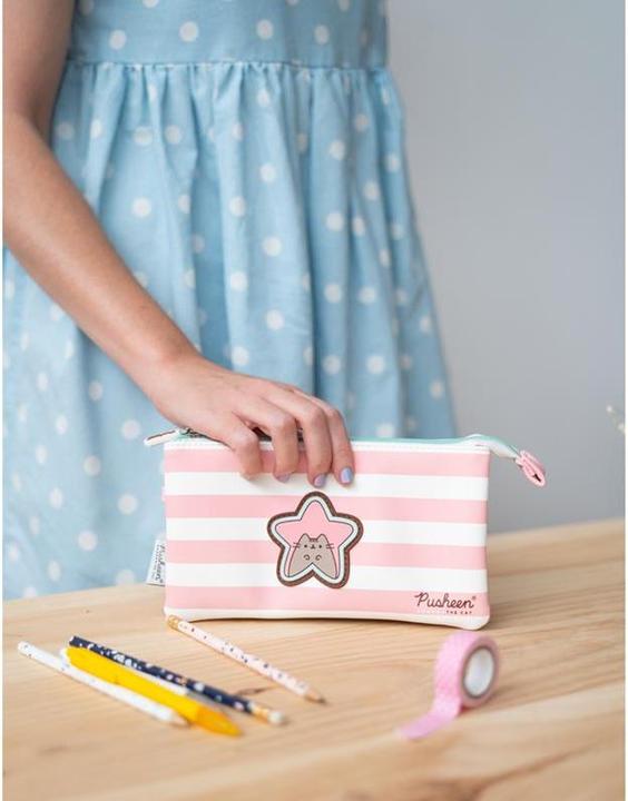 Actual product image Case Pusheen Pink/White, 21.5 x 12 cm