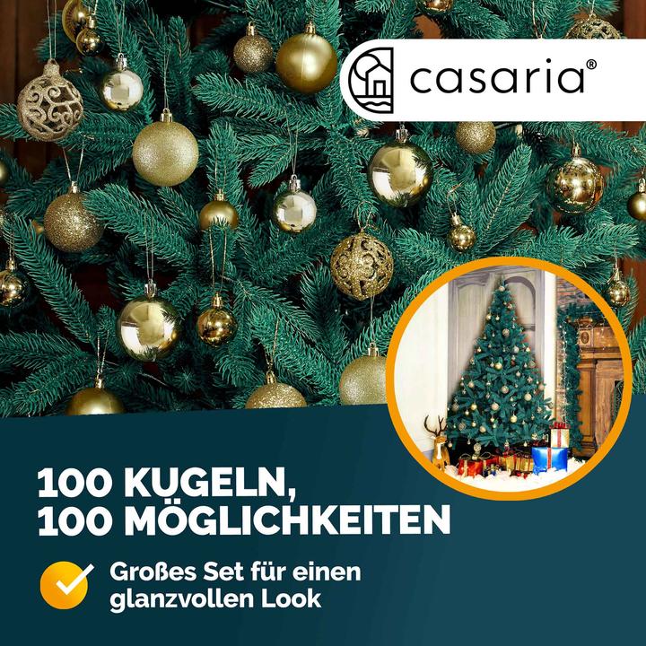 Produktbild Deuba Weihnachtsbaumkugeln (100 -teilig)