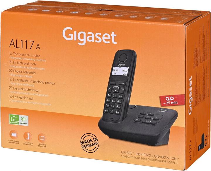 Image du produit Gigaset SIEMENS WIRELESS PHONE AL117A BLACK (S30852-H2826-D201)