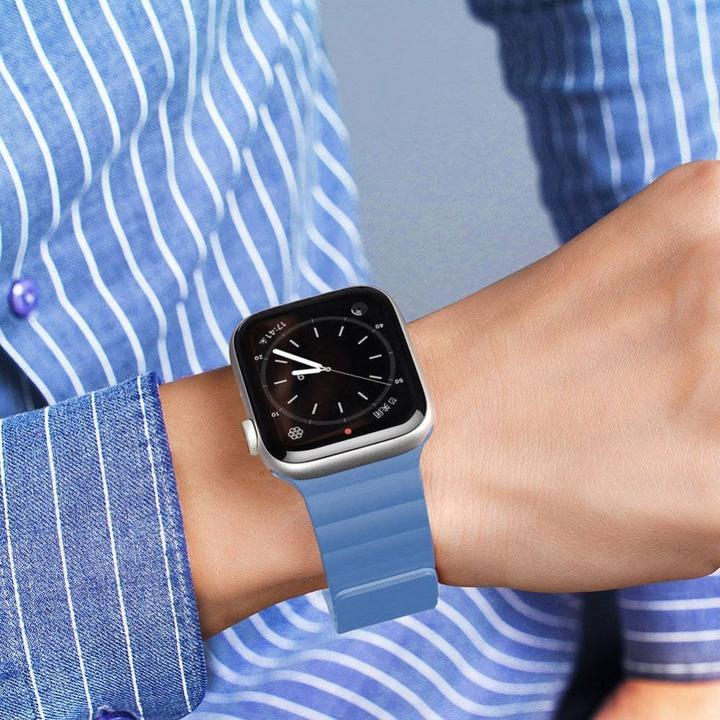 Image du produit Dux Ducis magnetic strap watch strap 7/6/5/4/3/2 (40 mm, 38 mm, 41 mm, Silicone, Apple Watch Series 2, Apple Watch Series 3, Apple Watch Series 1, Apple Watch Series 4, Apple Watch Series 5, Apple Watch Series 6, Apple Watch Series 7, Apple Watch Series 8, Apple Watch Series 9, Apple Watch SE)