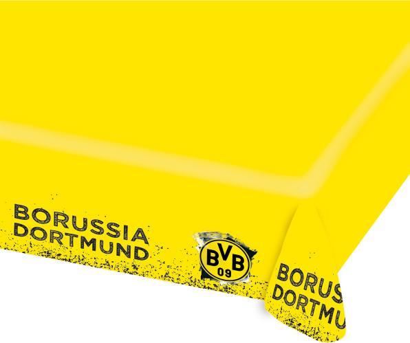 Magni 9908530 - Tischdecke BVB, Grösse 120 x 180 cm, aus Papier, Borussia Dortmund, Tischtuch, Dekor (120 x 180 cm)